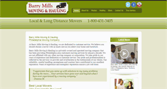 Desktop Screenshot of bmillsmovers.com